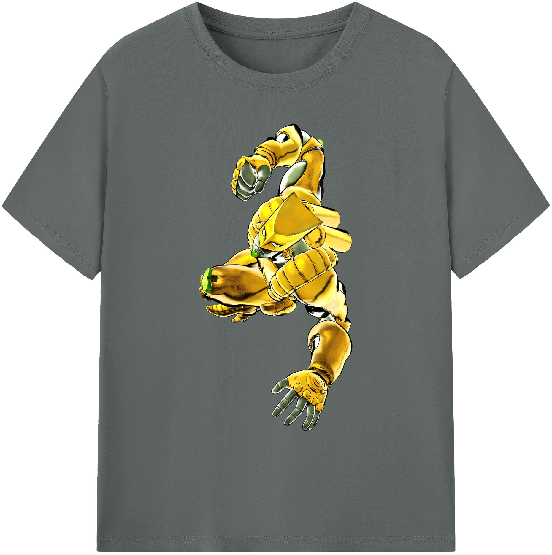 （画像用） ジョジョの奇妙な冒険 ディオ?ブランドー JoJo's Bizarre Adventure Dio Brando 綿100％ メンズ半袖Tシャツ｜肌触りやわらか＆通気性